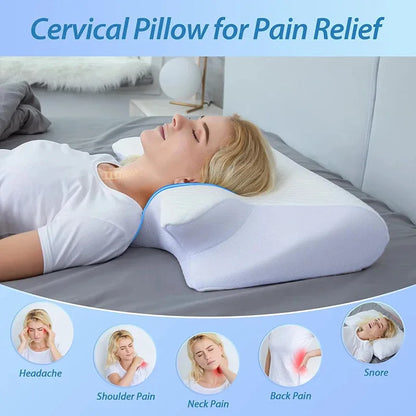 2 in 1 Ergonomic Memory Foam Cervical Pillow